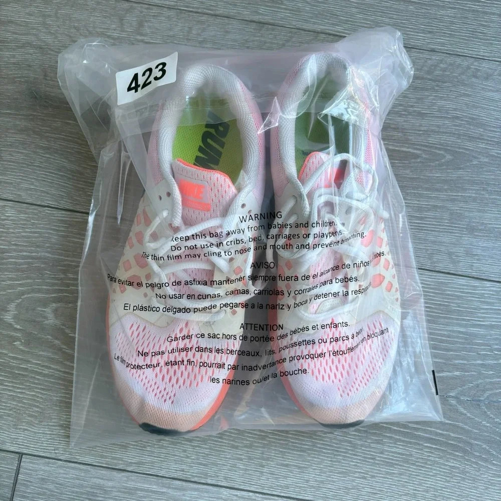 Nike Air Zoom Pegasus 31 Womens Bright Mango Orange Pink Running Shoes Size 8.5‎